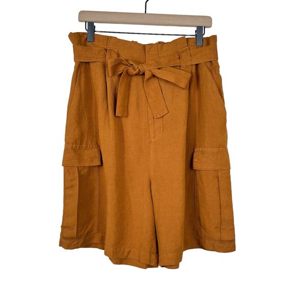 Target A New Day Large Belted Cargo Paperbag Shorts - Picture 1 of 8